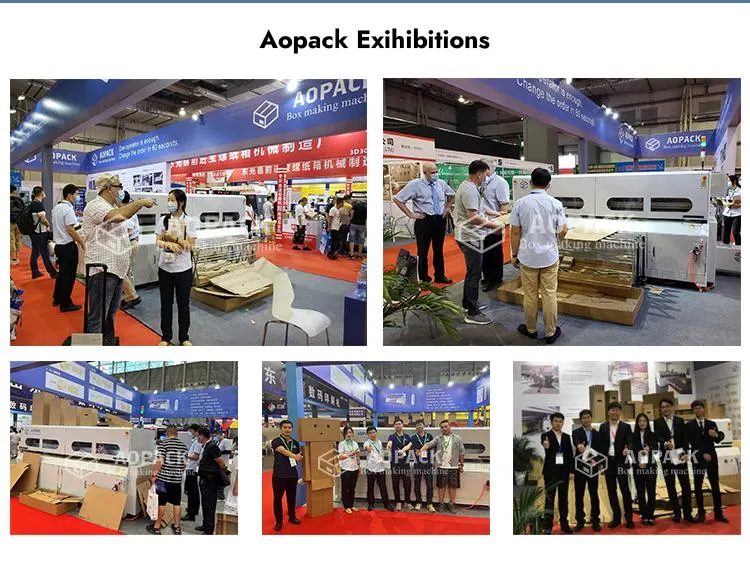 Auto Flexo Printer Printing Cutting Packing Packaging Corrugated Carton Box Making Machine