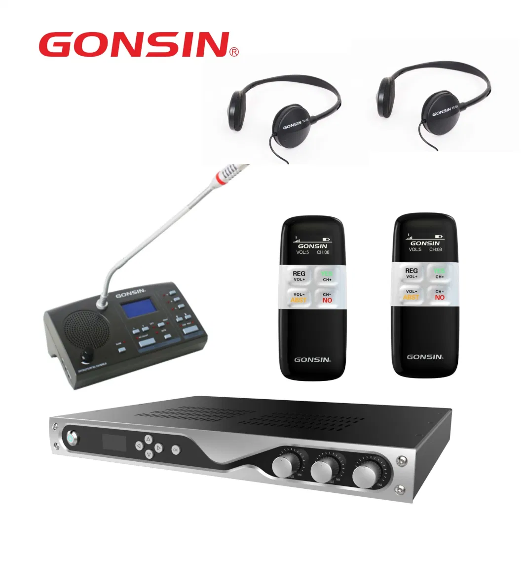 Gonsin Simultaneous Conference Wireless Simultaneous Interpret Simultaneous Translation Device with Microphone System Translate