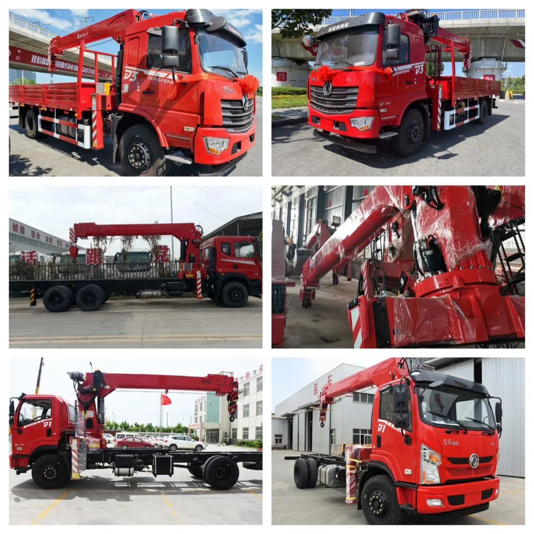 High Quality Manufacturer 10t 10ton Telescopic Arm Stiff Boom Lift Truck Crane