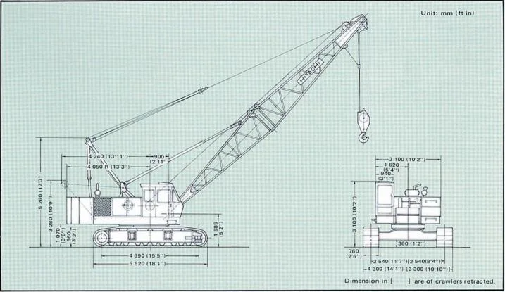 Crawler Crane 180ton Hitachi Kh180-2/3 Japanese Crane Used for Sale