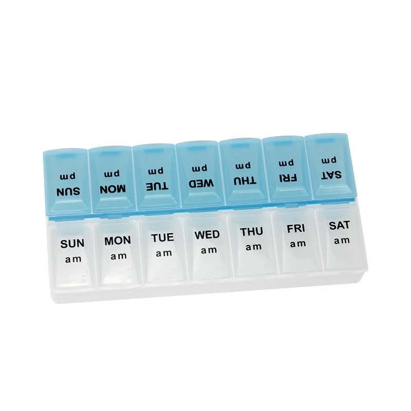 7 Day Pill Box Large Compartments Moisture-Proof Pill Case Medication Reminder