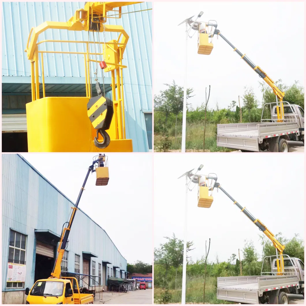 Factory Direct Sale 3.2tons 4tons 5tons Folding Hdyraulic Boom Truck Mounted Crane with Remote Control