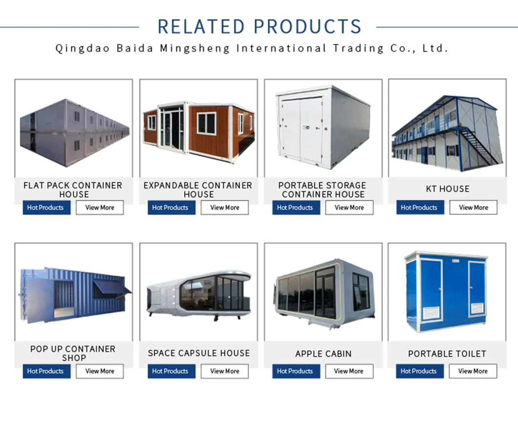 Low Cost Prefab Container Prefabricated House Portable Toilet Hire for Building Site