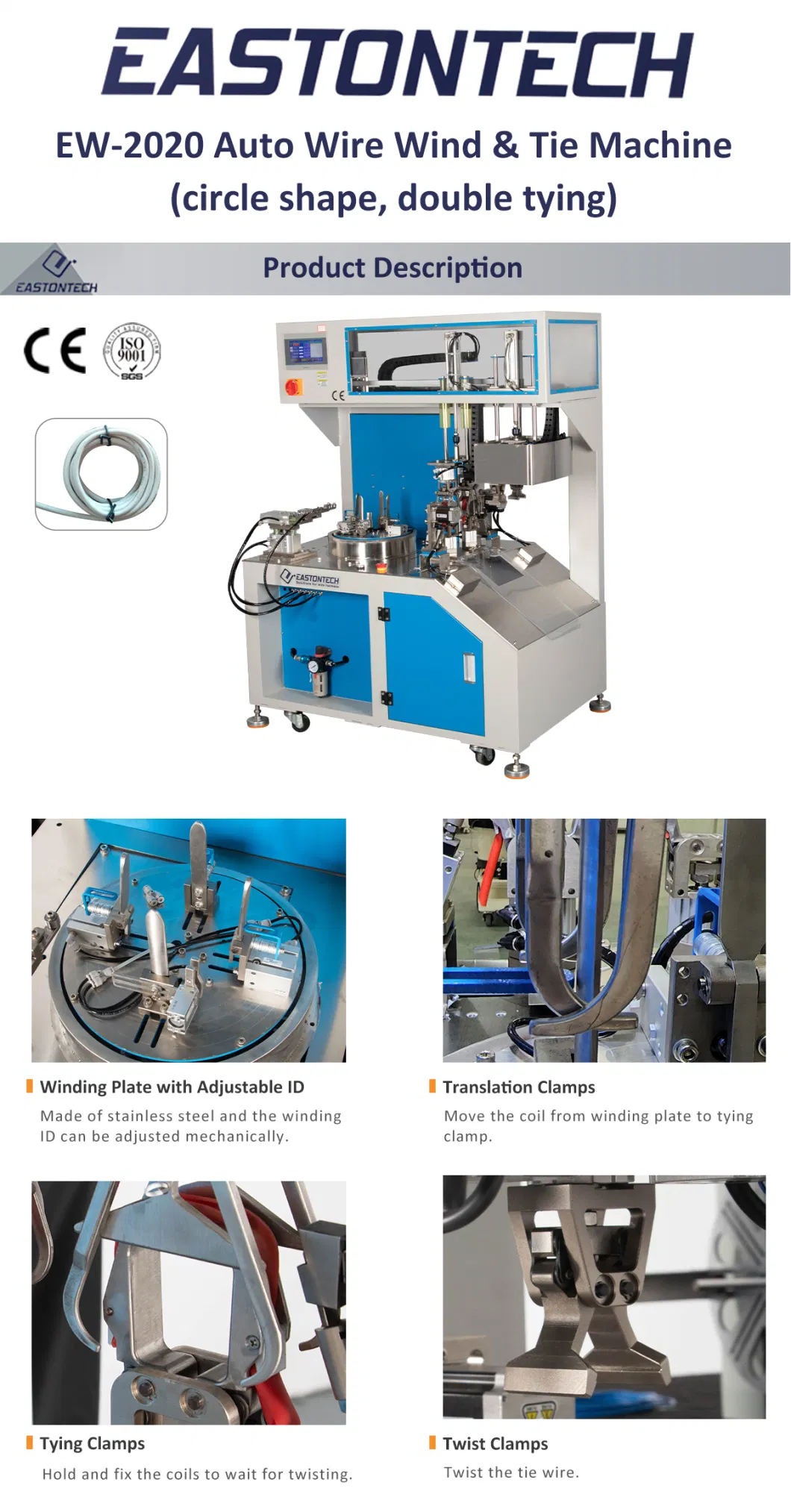 Automatic Winding Machine Cable Winding and Binding Machine for Packing Table Winding Wire and Tying Wire Machine