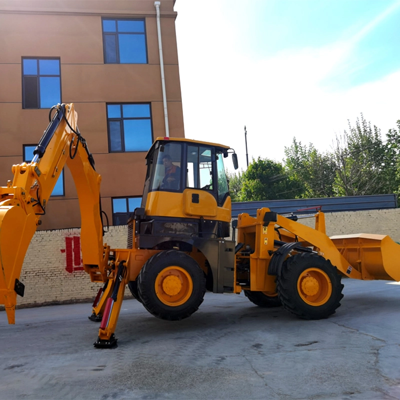 Factory Supply Directly China Brand 6 Ton 8ton Hydraulic Backhoe Loader Mini Wheel Loader Digger for Sale