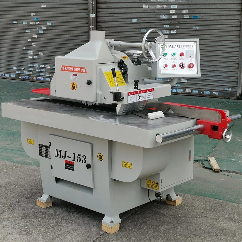 Mj153 Automatic Sizing Rip Saw Wood Laser Cutting Machine