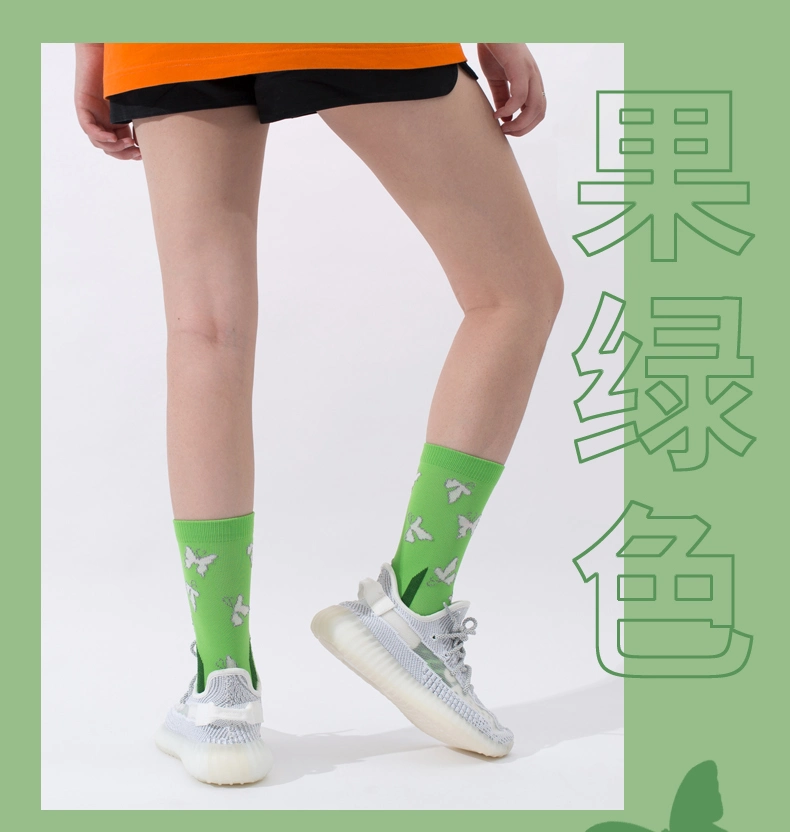 Gym Street Wear Sport Stocking School Children Custom Manufacturer Circulation Nursetravel Cycling Luminous Night Running Medical Cotton Women Sock