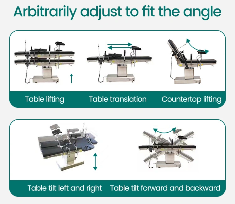 Universal Six-Control Electric Operating Table for Surgical Room Equipment with CE Certificate