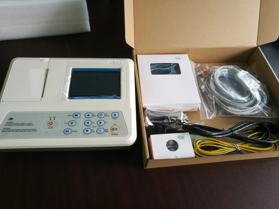 OEM Medical Portable 3 Lead with Interpreter ECG 12 Channel EKG Machine