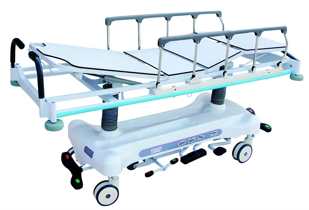 Huaren China Hydraulic Transport Stretcher Patient Transfer Stretcher Trolley China Hr-Z01 Emergency Stretcher