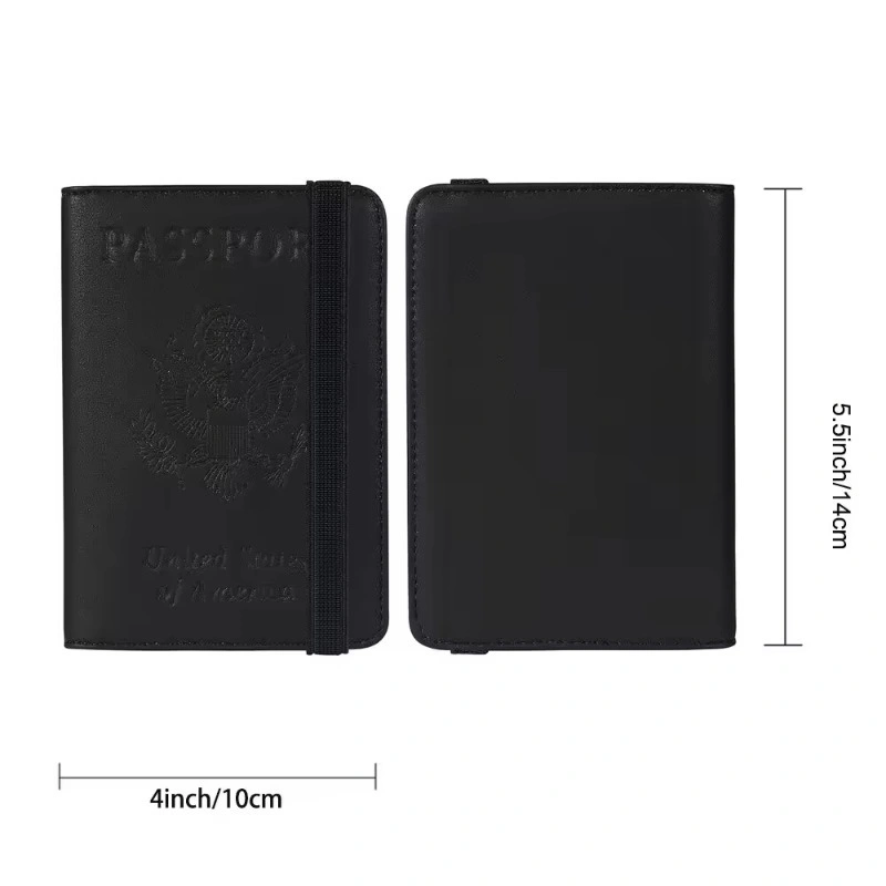 Promotional Cheap Price PU Leather Customized RFID Blocking Travel Wallet Passport Holder