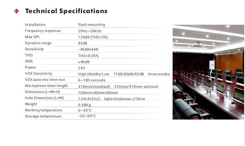 Conference System Loudspeaker Discussion System with 6 Channels Languages Conference Interpretation and Electronic Voting System