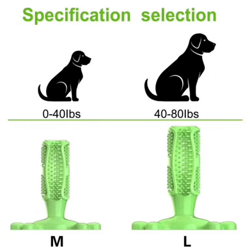 Pet Teeth Cleaning Brushing Oral Dental Care Durable Dog Chew Toy Dog Chew Toy Toothbrush