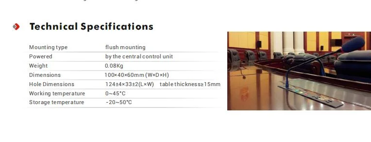 Conference System Loudspeaker Discussion System with 6 Channels Languages Conference Interpretation and Electronic Voting System