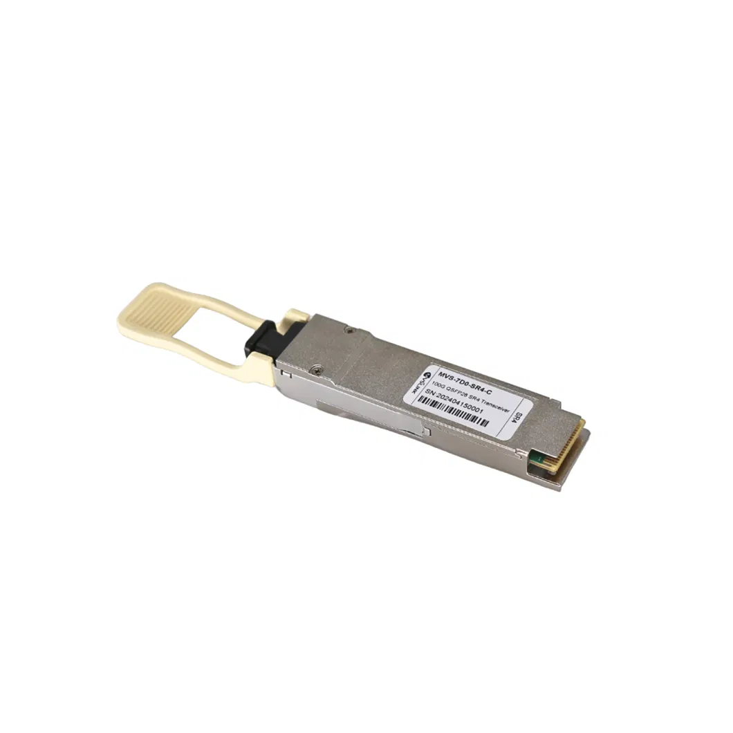 Compatible 100gbps Qsfp28 Short Reach 4 (SR4) Multi-Fiber Push-on/off (MTP/MPO) Connector Optical Transceiver Module with 100-Meter Transmission Distance