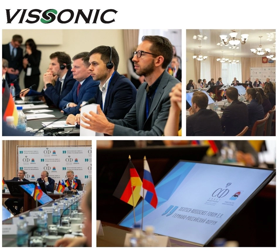 Vissonic Multimedia Paperless Wired Touch Screen Interpreter Conference Microphone Congress Solution