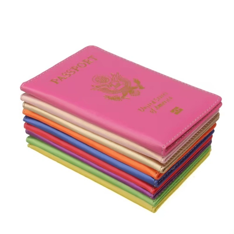 Promotional Wholesale PU Leather Card Holder Wallet Case Passport Holder