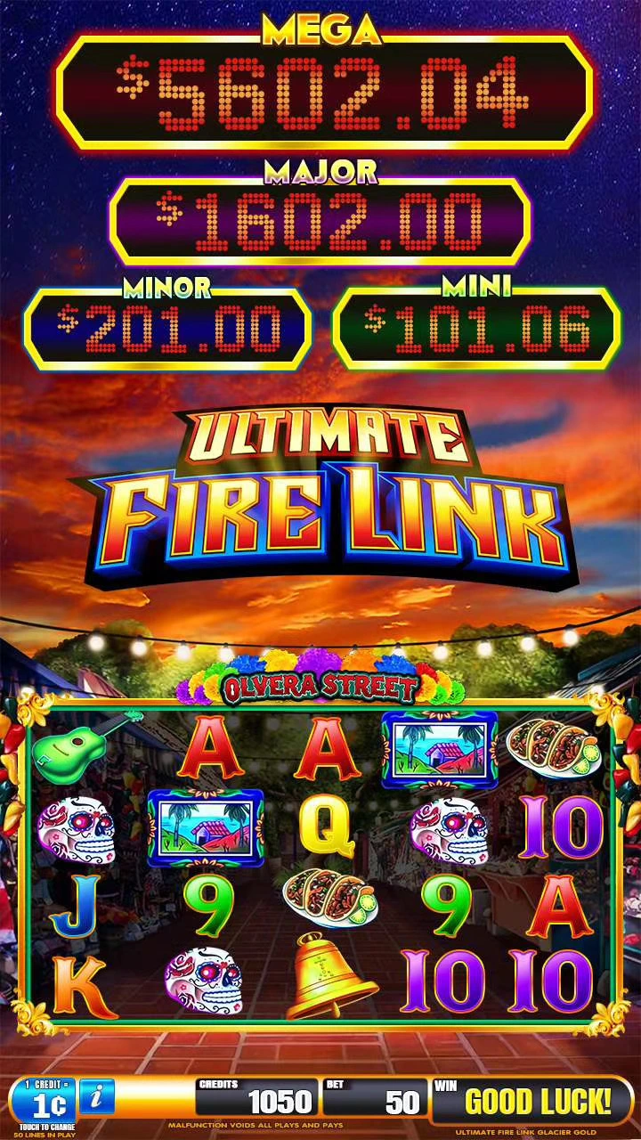 Ultimate Fire Link Multigame 43 Inch Curve Video Arcade Slot Game Machine