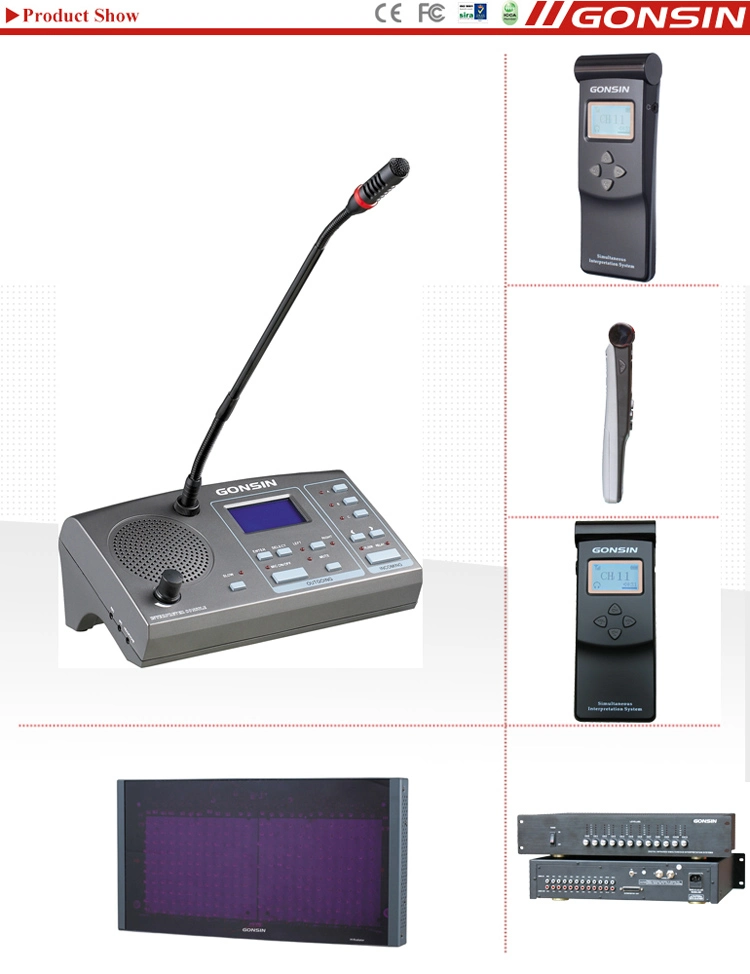 Gonsin Headphones-Interpreters Portable Simultaneous Interpretation Equipment for Church Interpretation Conference Machines