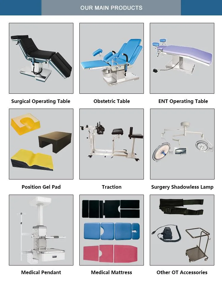 Yuever Medical Hospital Equipment Electric Hydraulic Stainless Steel Ophthalmology Surgical Operation Table Electric