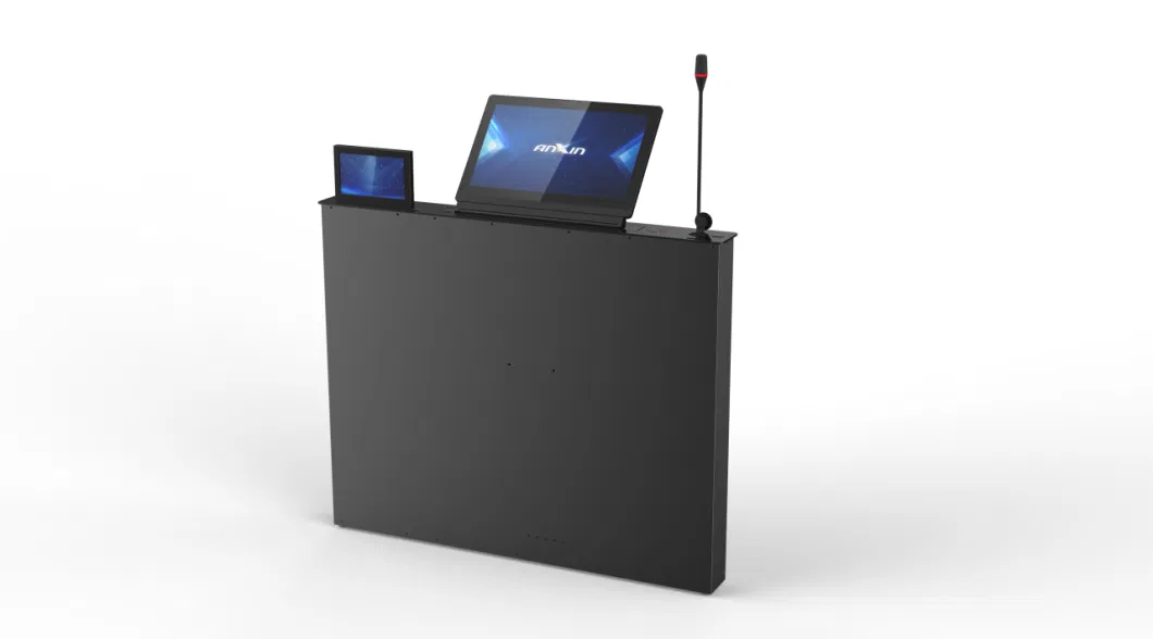 Motorized Monitor Lift with All-in-One Discussion and Interpretation Function