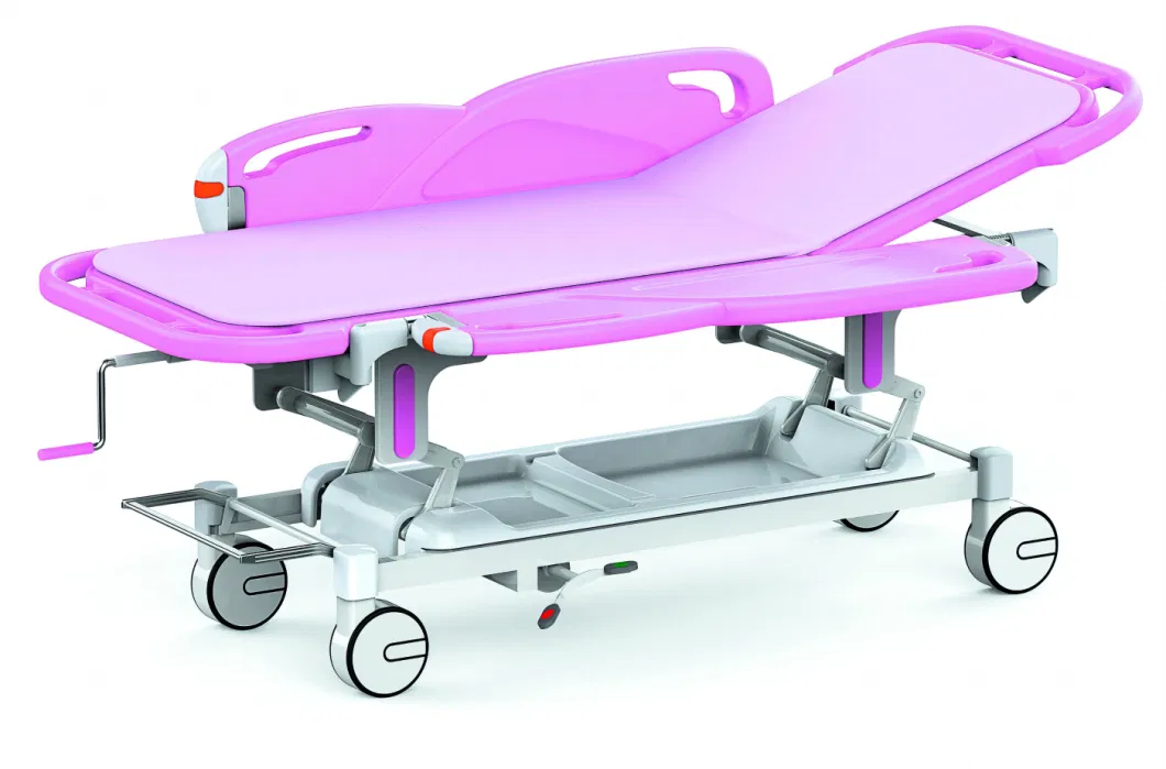 Huaren Medical Stretcher Trolley Manufacturers Medical Transport Stretcher China Hr-Z01 Manual Patient Trolley Stretcher