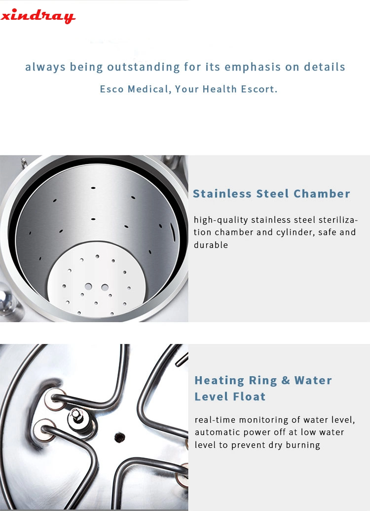 CE Marked Vertical Steam Sterilizer Safety Interlocking Device for Automatic Protection