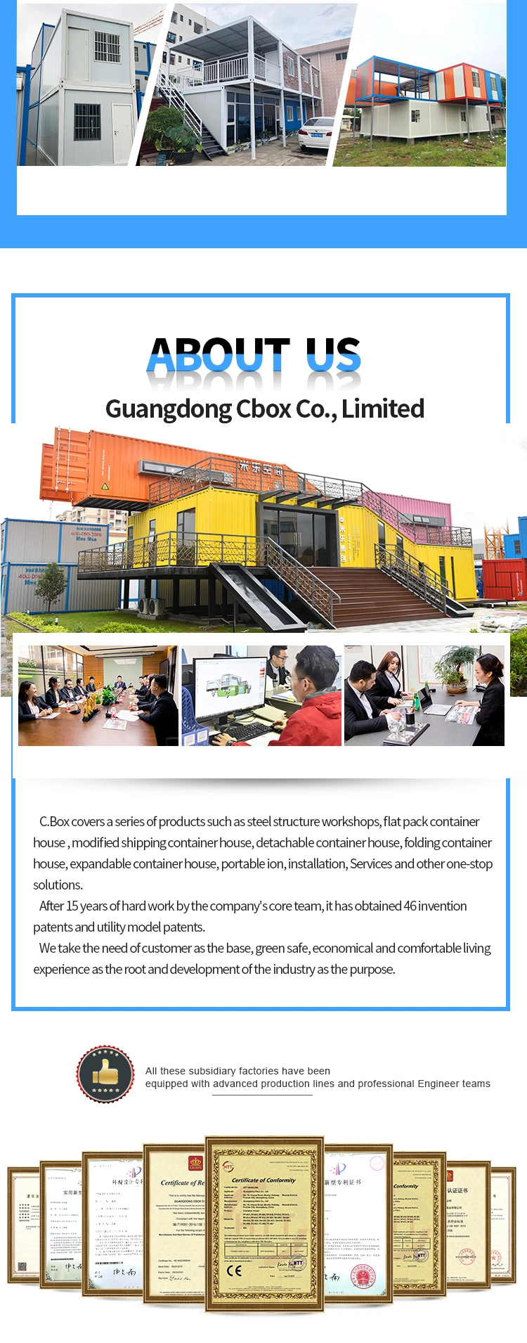 Cbox Prefabricated Medical Staff Ward Dormitory Made of Container House