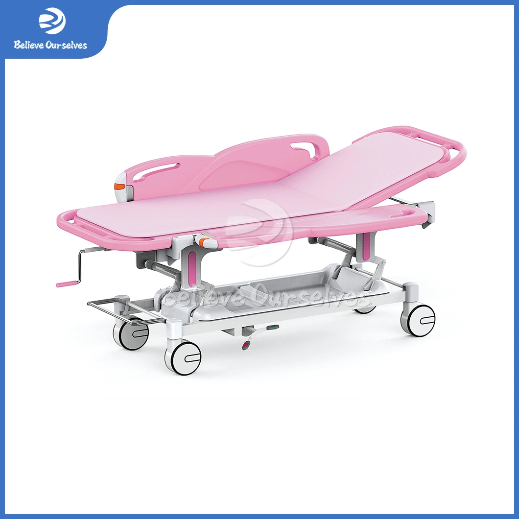 Huaren China Hydraulic Transport Stretcher Patient Transfer Stretcher Trolley China Hr-Z01 Emergency Stretcher