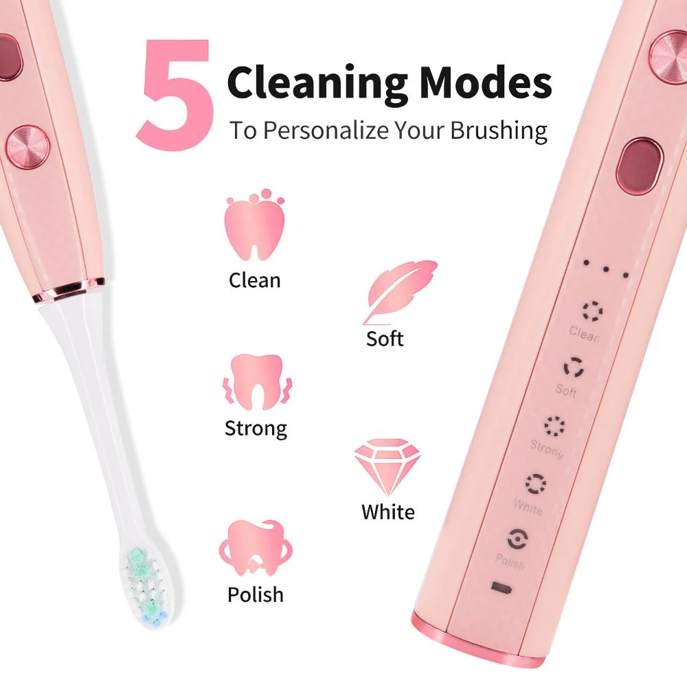 Adult Automatic Whitening Rechargeable Customized Prevent Sanitizer Sonic Electric Toothbrush