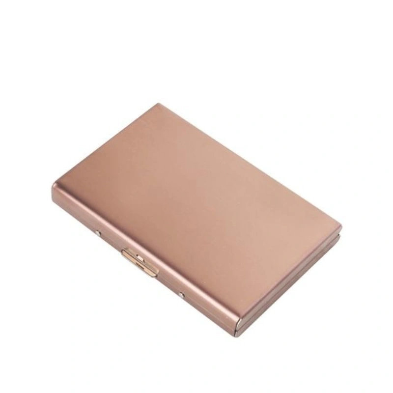 Promotional Fashion Aluminum Antimagnetic Card Holder Women Men Metal Business Card Holders