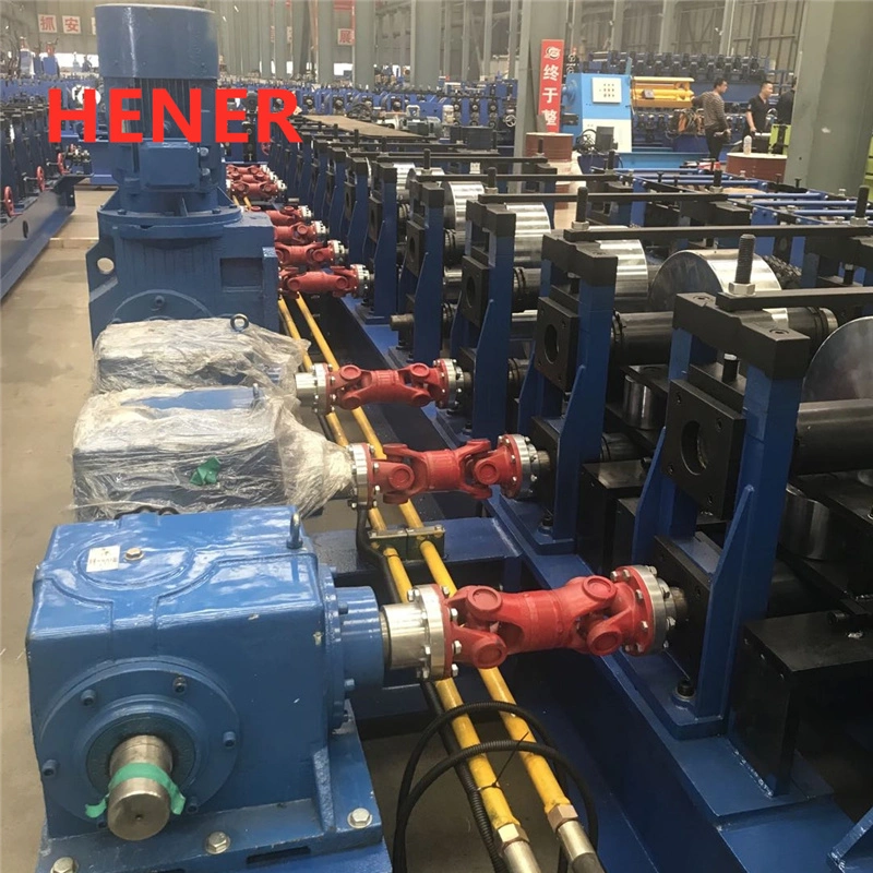 Highway Guardrail Roll Forming Machine Steel Production Line High Speed Way Guard Making Machine