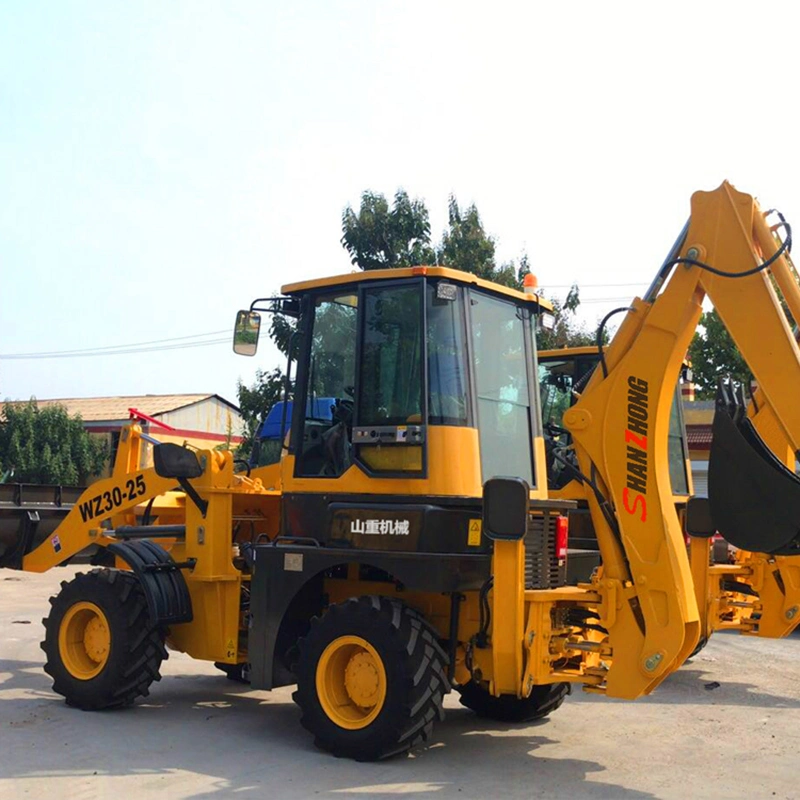 Factory Supply Directly China Brand 6 Ton 8ton Hydraulic Backhoe Loader Mini Wheel Loader Digger for Sale