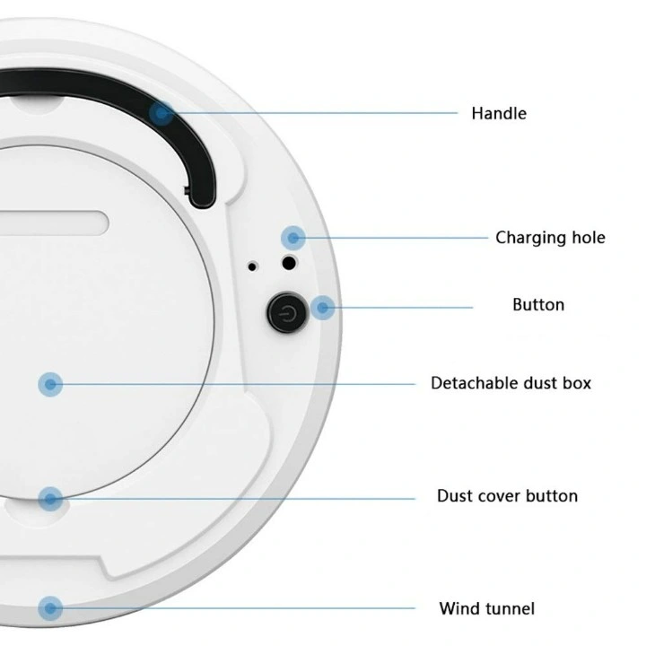 Hot Sale ODM Custom Logo Floor Carpets Powerful Suction Robot Vacuum Cleaner