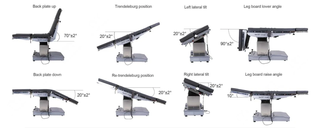 Chinese Manufacture Medical Hospital Surgical Orthopedic Table Radiolucent Operating Table and Room Bed