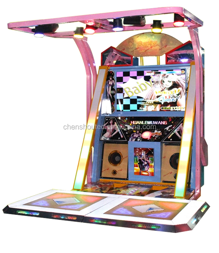 Amusement Pump It up Dance Dancing Arcade Video Game Machine