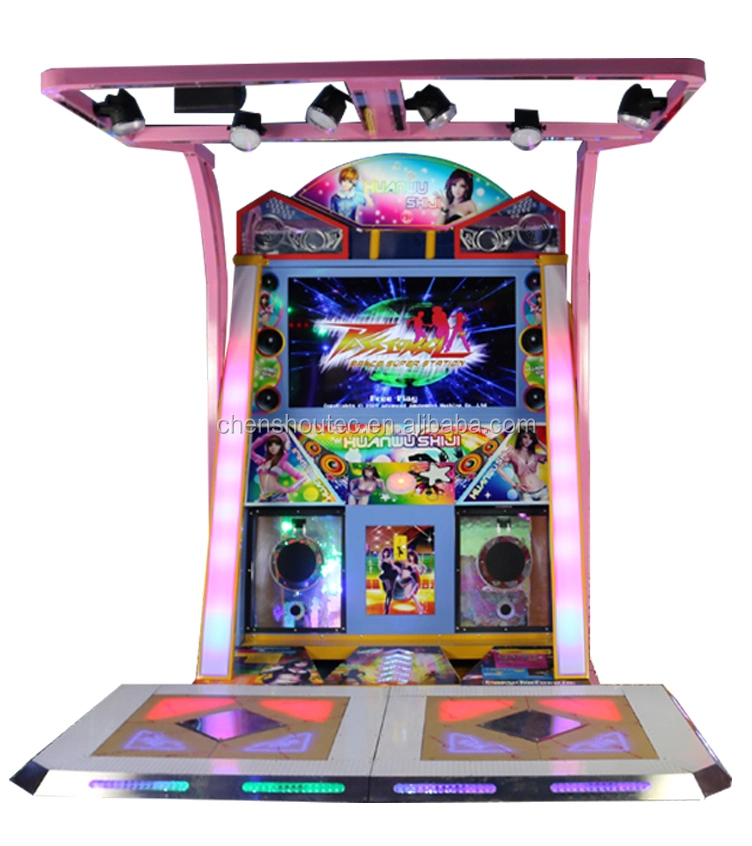 Amusement Pump It up Dance Dancing Arcade Video Game Machine