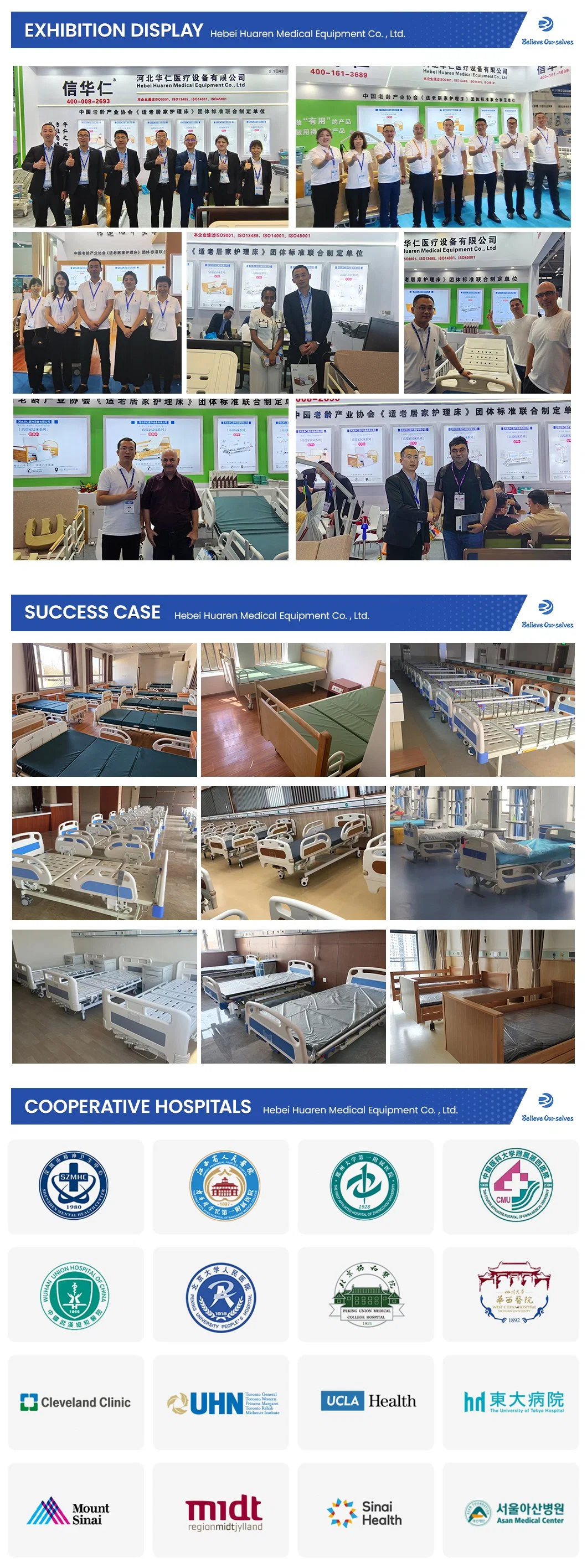 Huaren China Hydraulic Transport Stretcher Factory Patient Transport Stretcher China Hr-Z01 Patient Stretcher