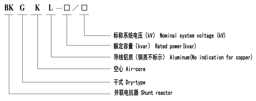 Hollow Core Reactor Bkgkl-10000kvar 35kv Shanghai Zhiyou Famous Brand