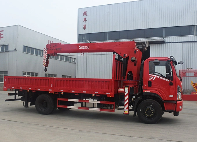 High Quality Manufacturer 10t 10ton Telescopic Arm Stiff Boom Lift Truck Crane