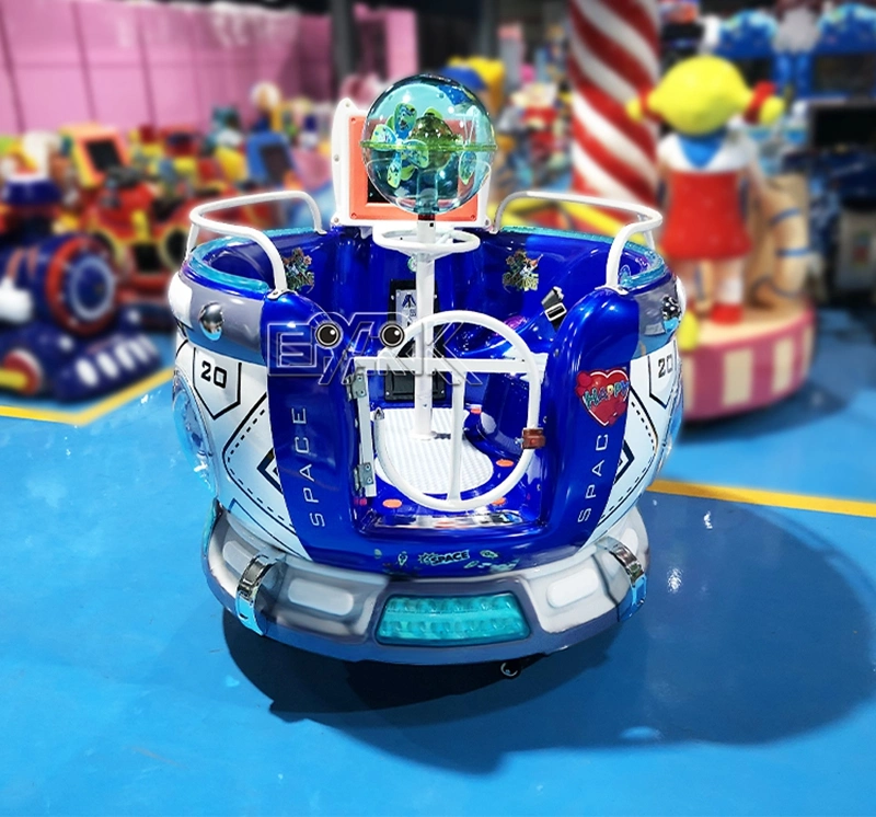 Theme Park Ride Interstellar Space Capsule MP5 Double Parent-Child Rotary Swing Coin Operated Kids Ride Funfair Machine