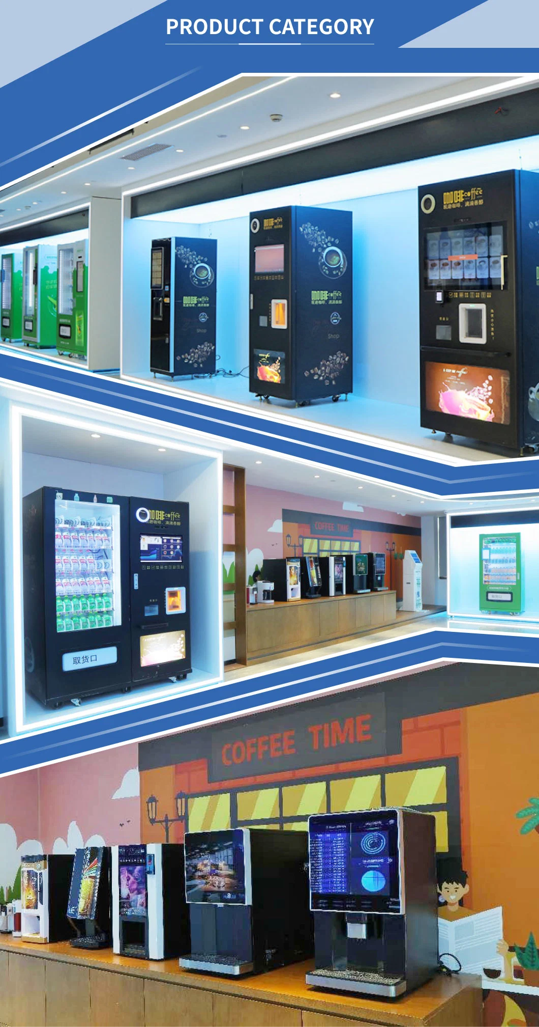 Automatically Bean to Cup Espresso Coffee Vending Machine