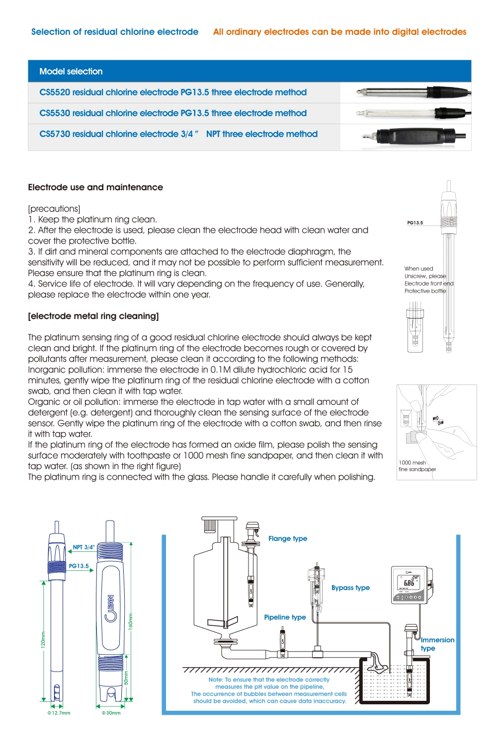 Industrial Water Process Dissolved Ozone Electrode Oxygen Ozone Analyzer