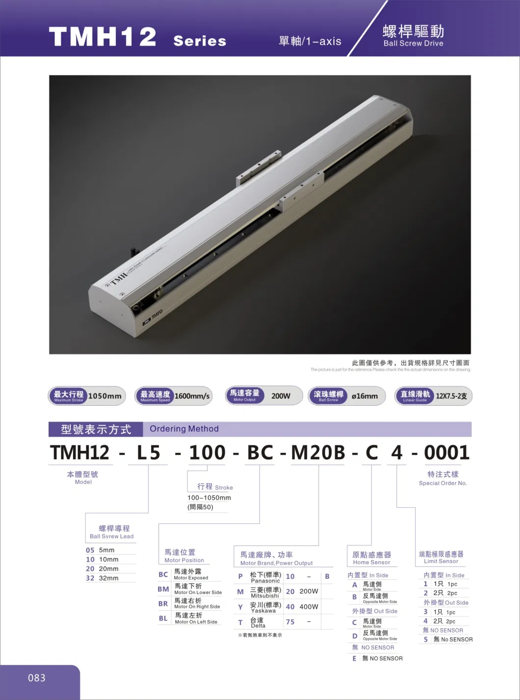 0.01mm Motorized Linear Translation Stage and Slides Tmh12