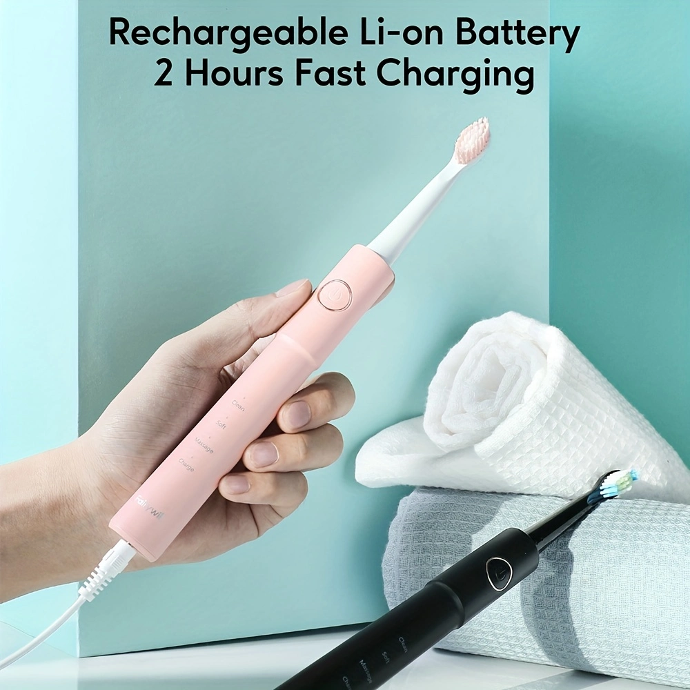 Fairywill Dual Electric Rechageable Automatic USB Charging Toothbrush