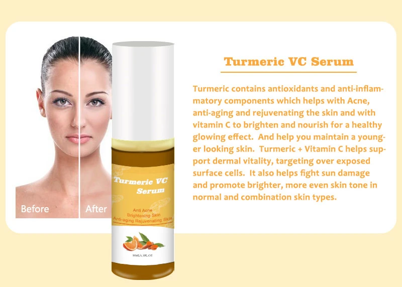 Beauty Cosmetics Skin Care Moisturizing Anti-Wrinkle Vitamin C Turmeric Skin Care Set