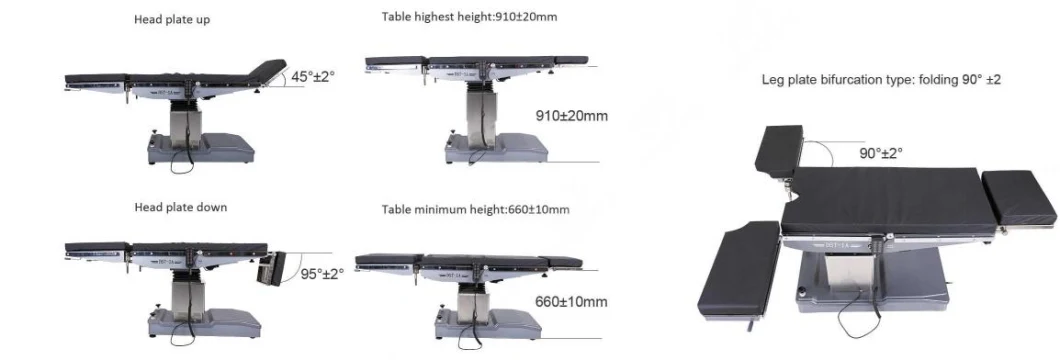 Chinese Manufacture Medical Hospital Surgical Orthopedic Table Radiolucent Operating Table and Room Bed