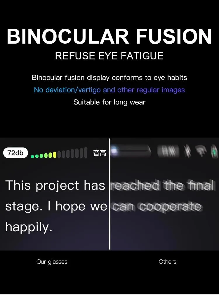 Multiple Languages Instant Translation Ar Glasses for Hearing Impaired Ar Glasses