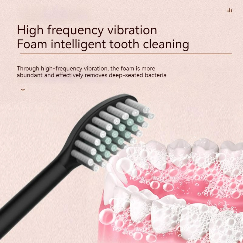 Travel Case Brush Heads Wireless Fast Charging Long Lasting Sonic Electric Toothbrush