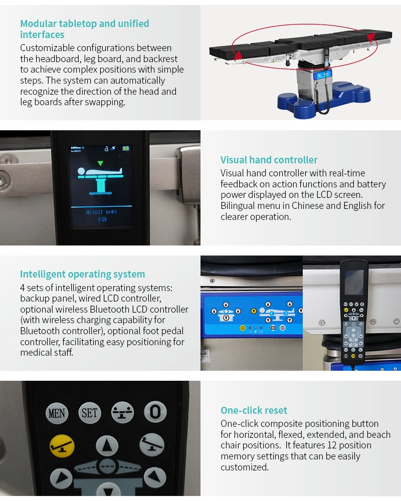 A106-5 Saikang High-End Hospital Multifunction Hydraulic Electric Patient Surgical Operating Table